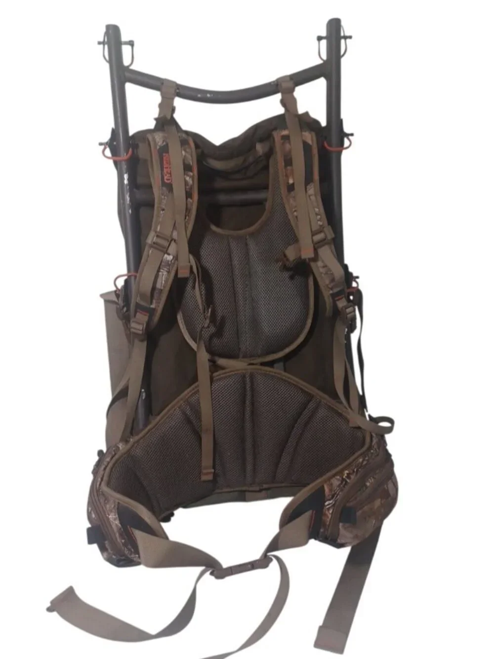 Vtg RedHead External Frame Hunting Freighter Backpack Bass Pro Aluminum Frame